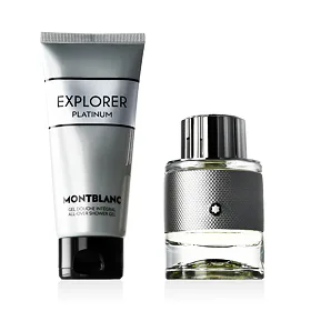 Montblanc Explorer Platinum Zestaw woda perfumowana 60 ml + żel pod prysznic 100 ml