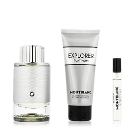 Montblanc Explorer Platinum Zestaw woda perfumowana 100 ml + żel pod prysznic 100 ml + woda perfumow
