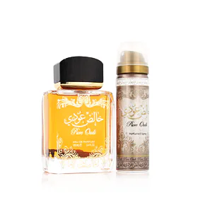 Lattafa Pure Oudi Zestaw woda perfumowana 100 ml + dezodorant (losowy zapach od producenta) 50 ml