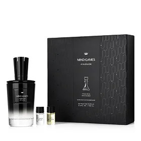 Mind Games Kingside zestaw  Extrait de Parfum 100 ml + Tonka Bean 3 ml + Peru Balsam 3 ml + bibuła