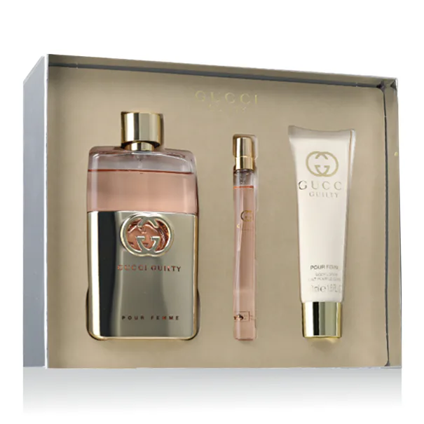 gucci guilty woda toaletowa 90 ml   zestaw  