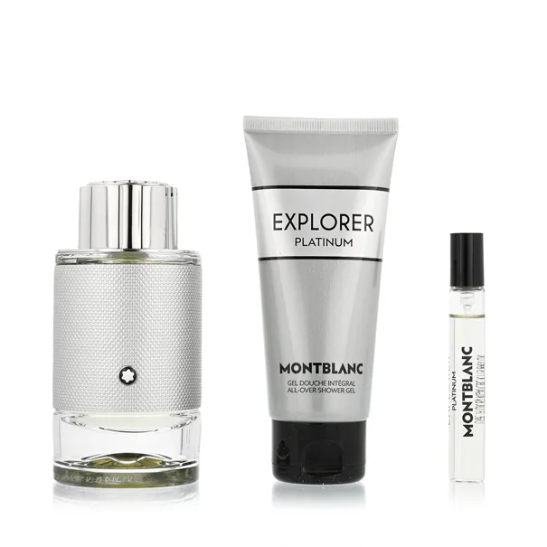 montblanc explorer platinum woda perfumowana 100 ml   zestaw  