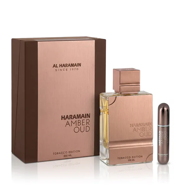 al haramain amber oud tobacco edition woda perfumowana 200 ml   zestaw  
