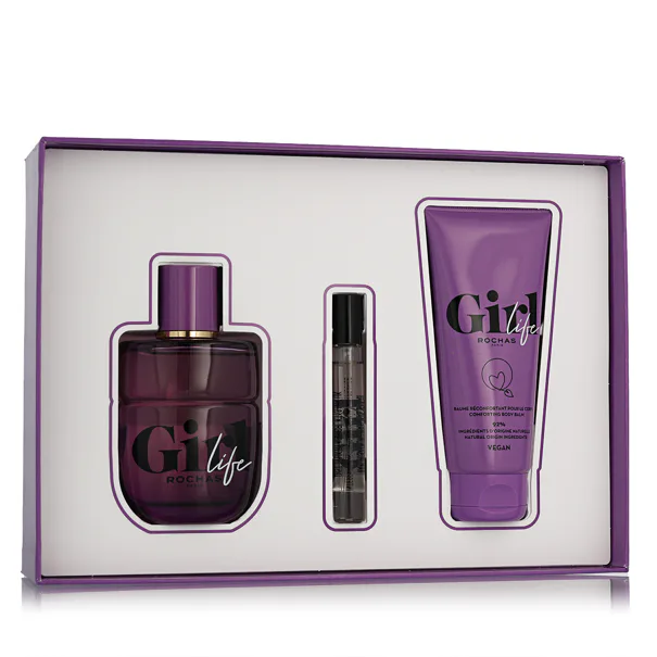 rochas girl life woda perfumowana 75 ml   zestaw  