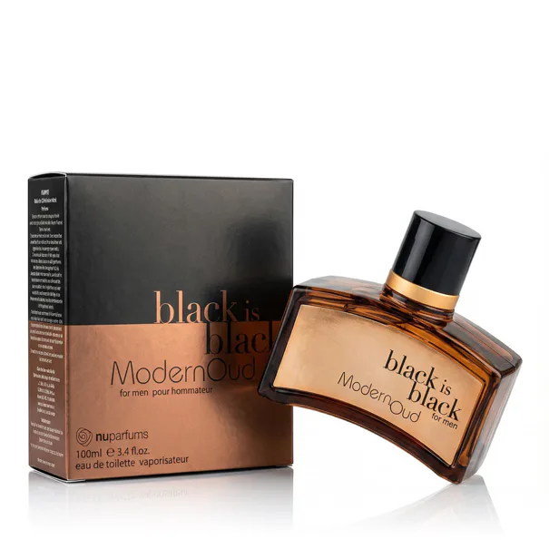 nu parfums black is black modern oud