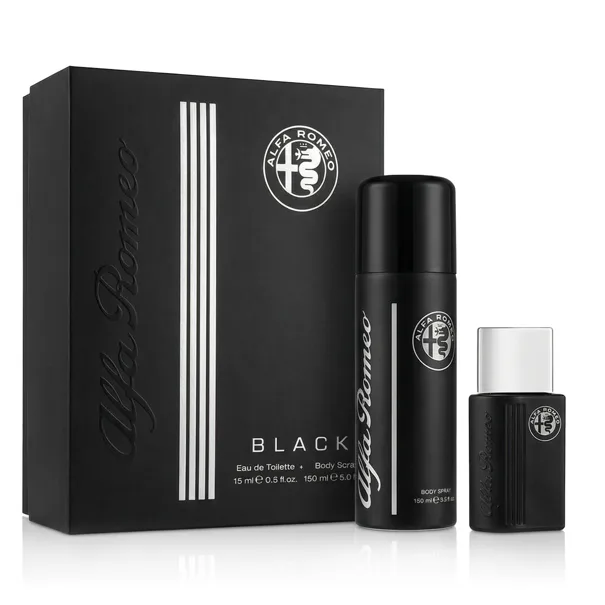 alfa romeo alfa romeo black woda toaletowa 15 ml   zestaw  