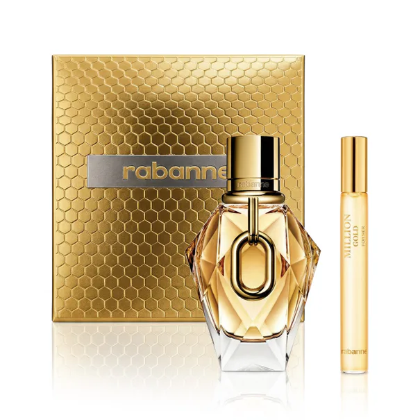 paco rabanne million gold for her woda perfumowana 90 ml   zestaw  